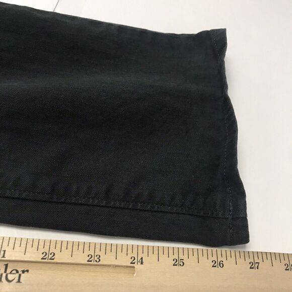 LOFT Slim Jeans Womens 10 30 Dark Green Flat Front Stretch Skinny Mid Rise - Picture 11 of 12